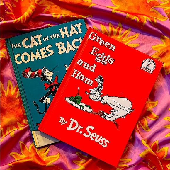 Vintage Other - Dr. Seuss Book Set - The Cat in the Hat Comes Back & Green Eggs and Ham